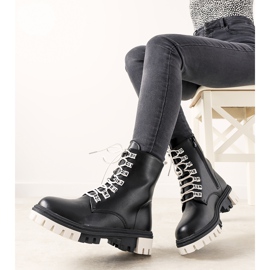 Botas femininas negras da Asha preto 1