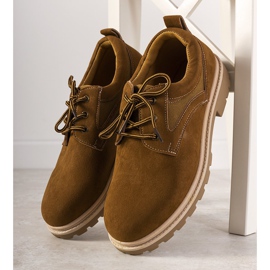 Tênis masculino marrom castanho 1