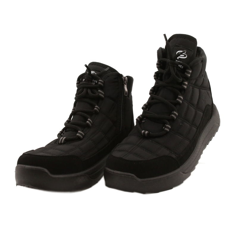 Botas masculinas em pele Progress 21-20 Pretas preto 2