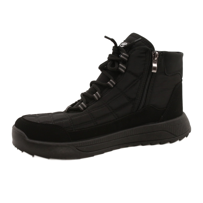 Botas masculinas em pele Progress 21-20 Pretas preto 1