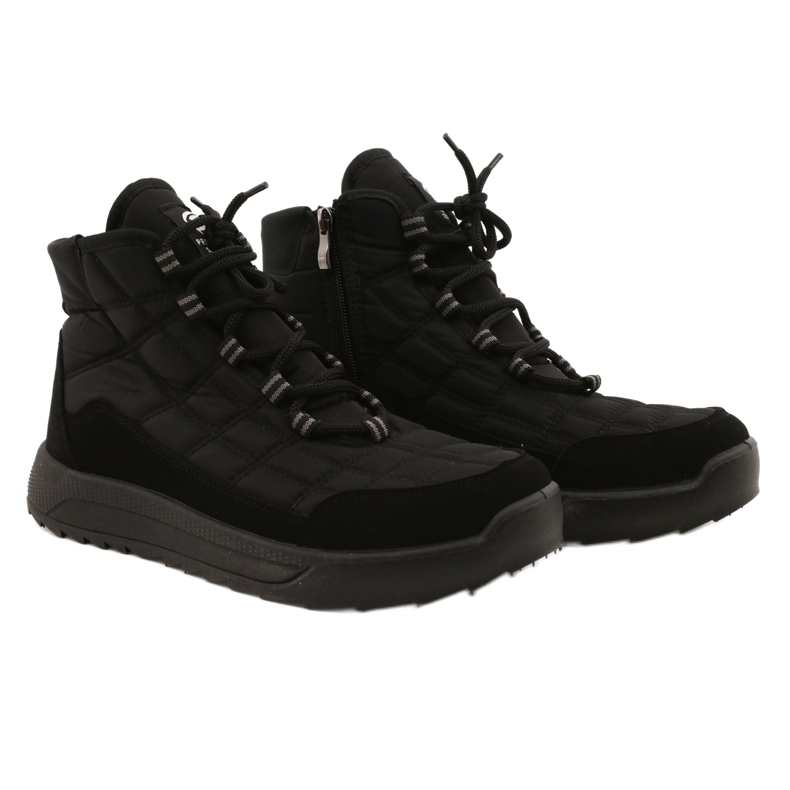 Botas masculinas em pele Progress 21-20 Pretas preto 5