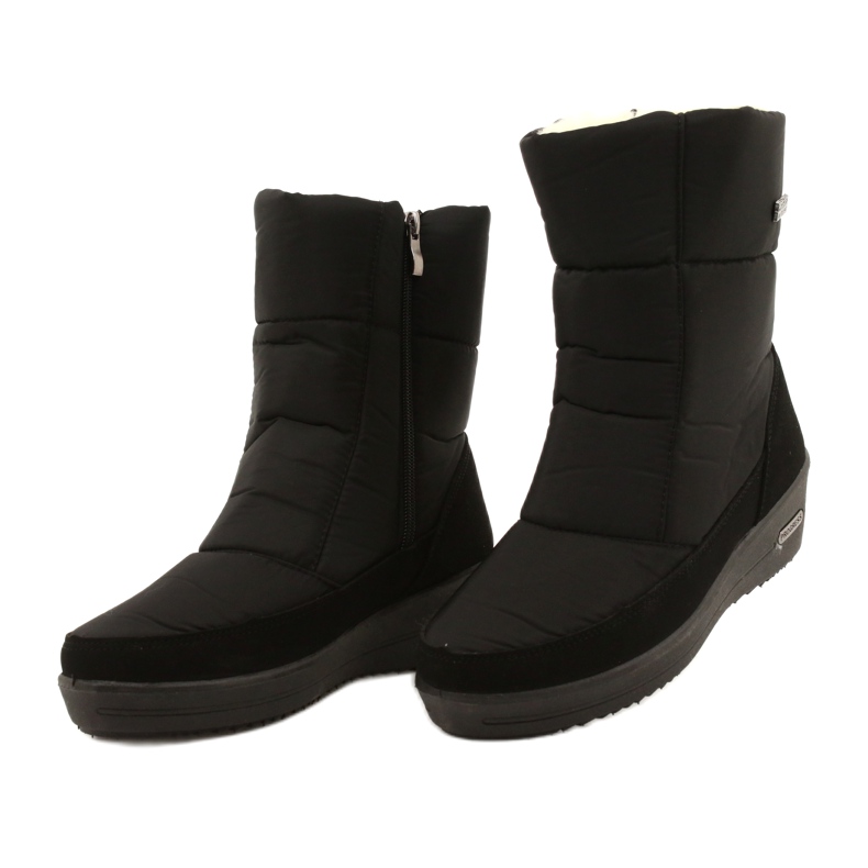 Botas de neve leve feminino no progresso do pêlo Progj-22-126 preto 2 Botas de neve leve feminino no progresso do pêlo Progj-22-126 preto 2
