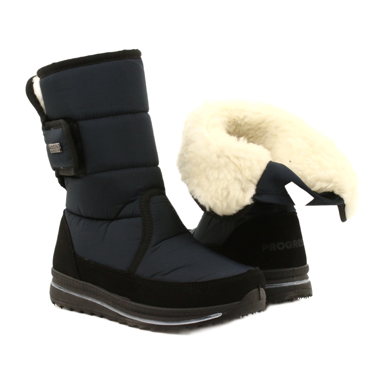 Botas esportivas femininas Progresso progj-21-08 azul marinho preto 5
