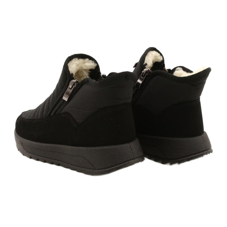 Botas femininas no progresso do pêlo Progj-21-21 preto 4