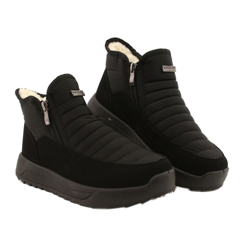 Botas femininas no progresso do pêlo Progj-21-21 preto 5 Botas femininas no progresso do pêlo Progj-21-21 preto 5