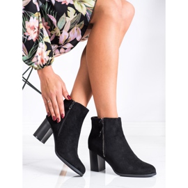 Bestelle Botas Elegantes Com Zíper Decorativo preto 2