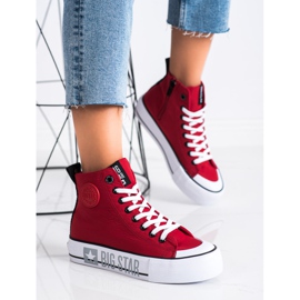 Tênis feminino Big Star II274018 vermelho 1