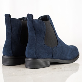 SHELOVET Botas chelsea elegantes azul 1