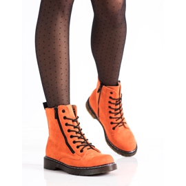 SHELOVET Armadilhas laranja com zíper decorativo 2