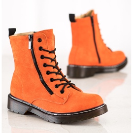 SHELOVET Armadilhas laranja com zíper decorativo 1