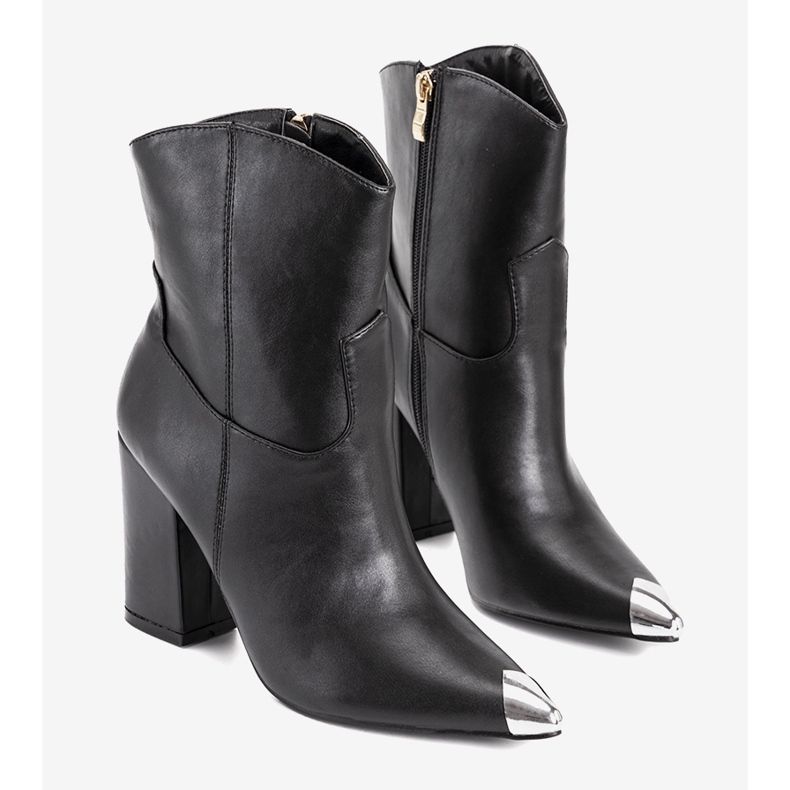 Botas de cowboy pretas bretãs preto 1