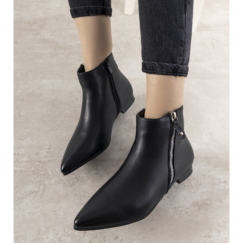 Botins femininos negros Santanosik preto 1