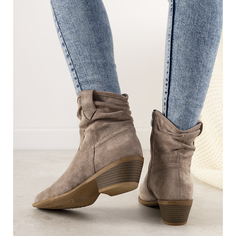 Botas de cowboy marrom femininas castanho 1