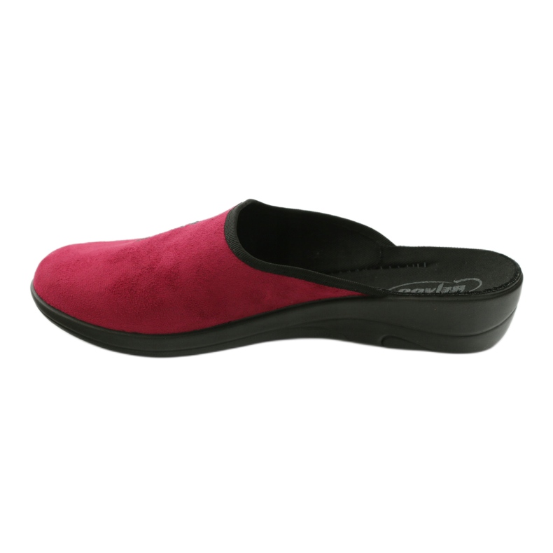 Sapatos femininos Befado 552D004 chinelos bordô vermelho multicolorido 2