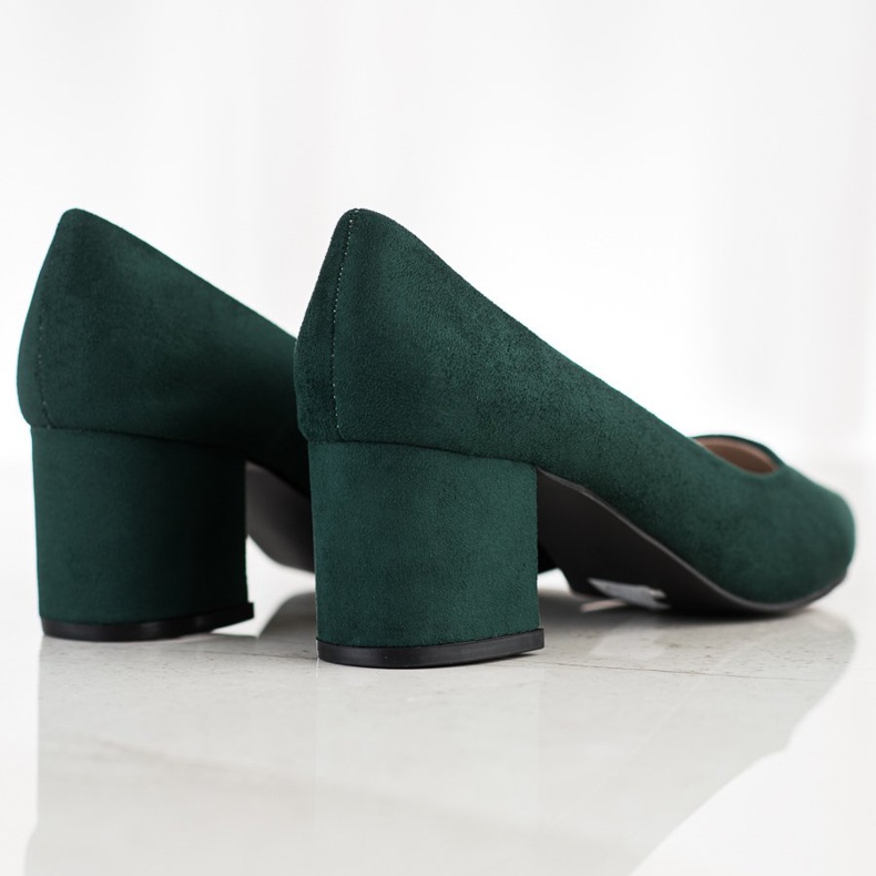 Sabatina Pumps In Spitz verde 1