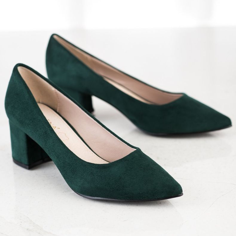 Sabatina Pumps In Spitz verde 2