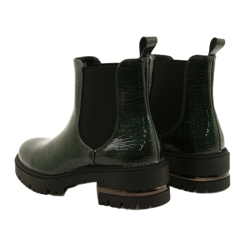 Botas Lacadas Łuska Sergio Leone TR746 Verde 6