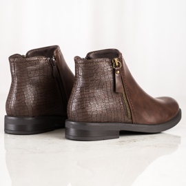 Clowse Botas com estampa de cobra casual marrom 1