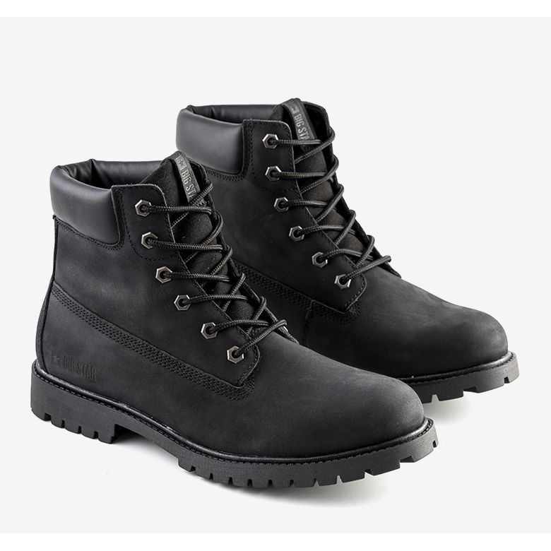 Botas de caminhada masculinas Black Big Star Langlois preto 1
