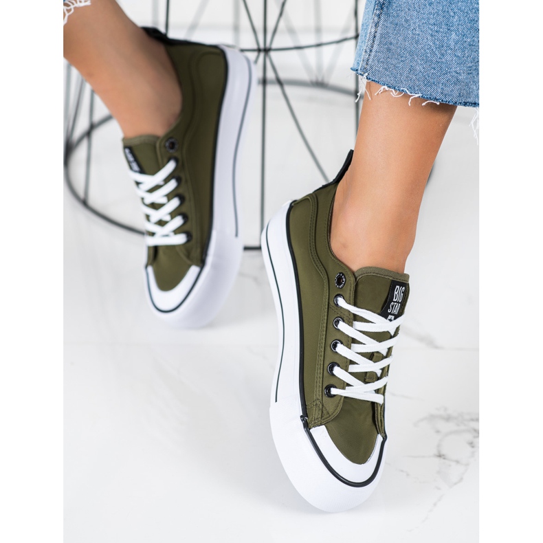 Tênis feminino Big Star II274024 verde 2