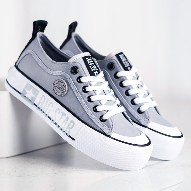 Tênis feminino Big Star II274023 cinza 1