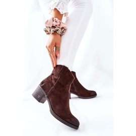 Vinceza Botas quentes de camurça marrom feminino Hillbrook 2