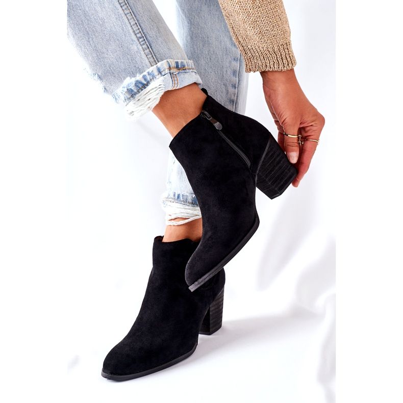 Botas de camurça clássicas femininas pretas Flashbrook preto 3