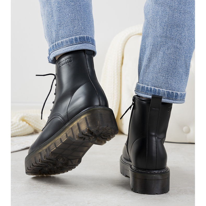 Botas femininas negras da Big Star Lozano preto 2