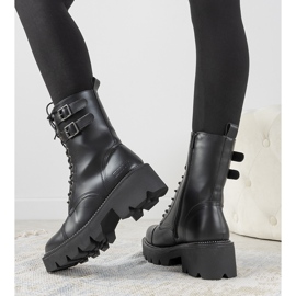 Botas pretas de cano alto Big Star femininas preto 1