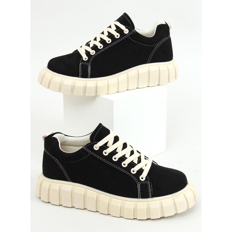 Tênis preto com sola grossa 85-737 Preto 1