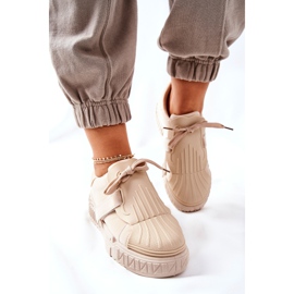 PS1 Calçado desportivo feminino Ténis Beige Dreams bege 2