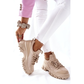 PS1 Sapatilhas esportivas femininas, tênis, milhas bege 2