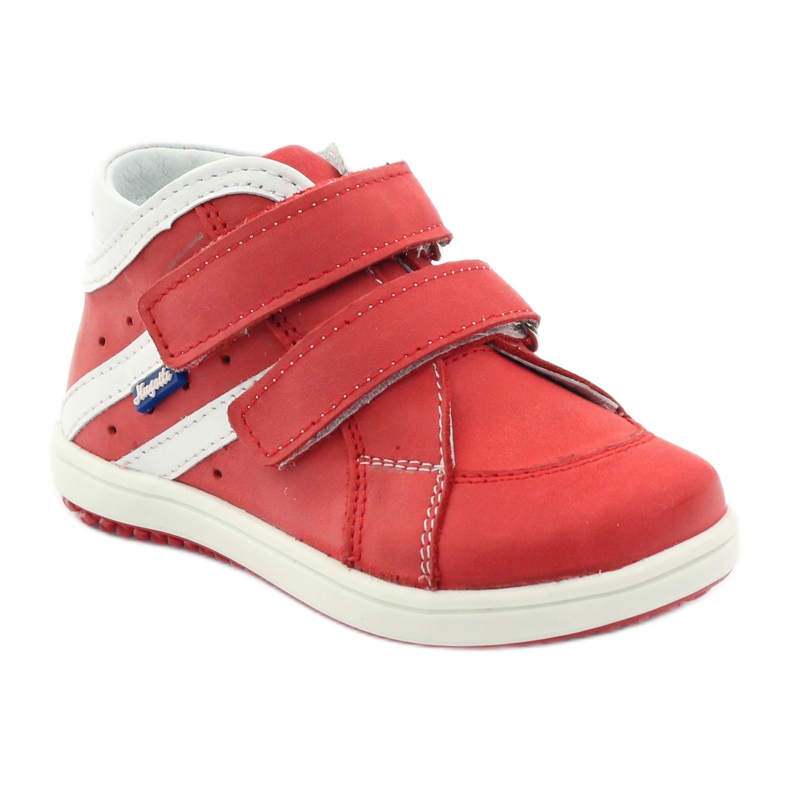 Hugotti Sapatos de couro Hugutti com velcro vermelho 1