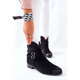 Vinceza Botas quentes de camurça feminina preta Castlerock preto 1