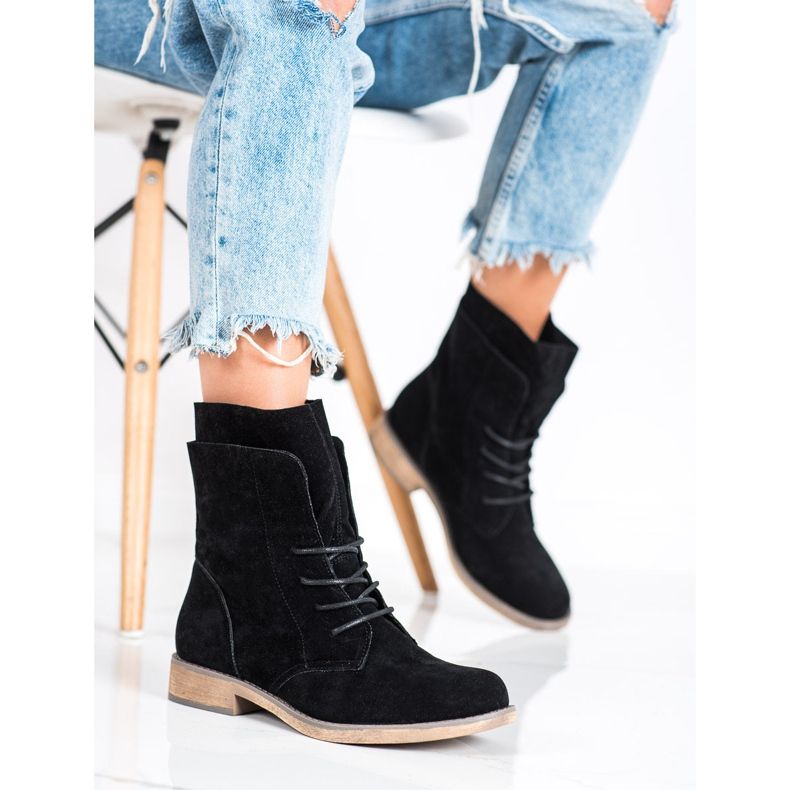 Seastar Botins altos de camurça preto 2 Seastar Botins altos de camurça preto 2