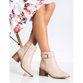 Seastar Botas elegantes de couro ecológico bege 2