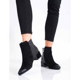 Botas com encaixe Snake Print VINCEZA preto 2