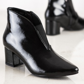 Botas lacadas VINCEZA preto 1