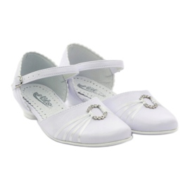 Bombas de comunhão bailarinas Miko 710 branco 4
