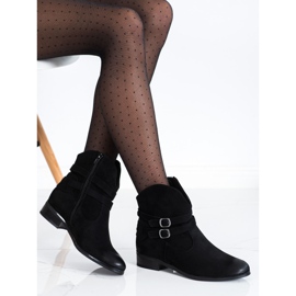 Botas de cowboy VINCEZA com fivelas preto 1