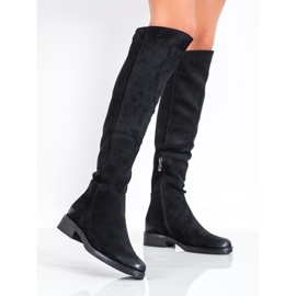 Botas casuais de camurça VINCEZA preto 1