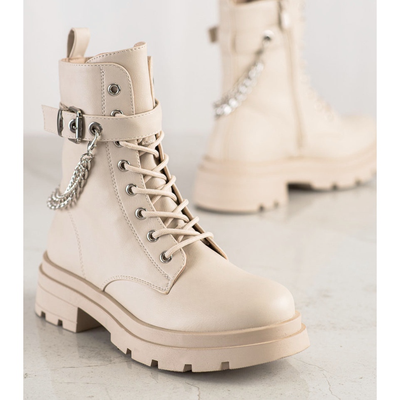 Bestelle Trabalhadores elegantes com corrente bege 1