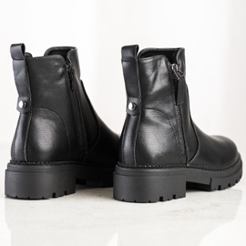 Evento Botas confortáveis ​​com zíper preto 1