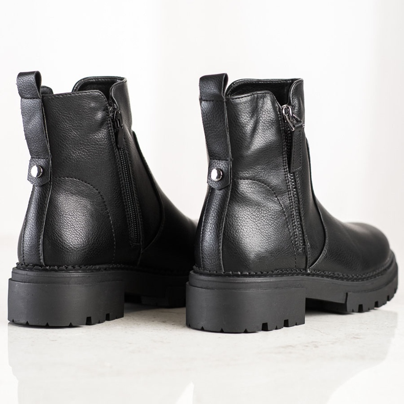 Evento Botas confortáveis com zíper preto 1 Evento Botas confortáveis com zíper preto 1