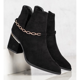 Seastar Botas Elegantes Com Corrente preto 1 Seastar Botas Elegantes Com Corrente preto 1