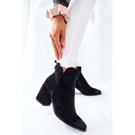 Vinceza Botas femininas de salto alto camurça preta Carrick preto 2