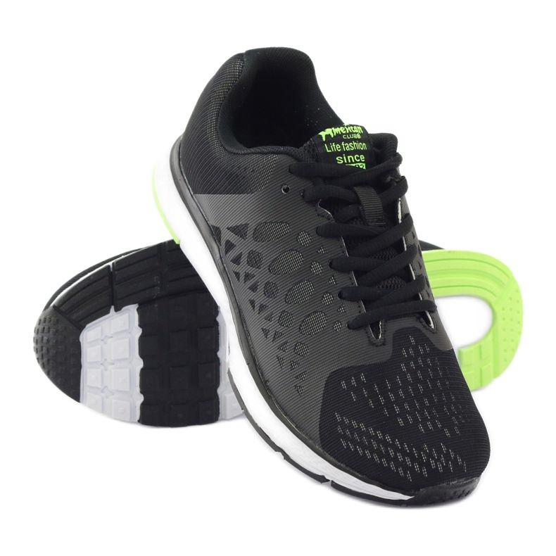 American Club ADI sports light American 015 preto branco verde 3