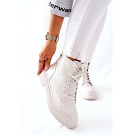Botas de couro feminino GOE II2N4013 brancas branco 1