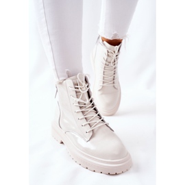 Botas de couro feminino GOE II2N4013 brancas branco 2