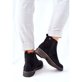 Botas Jodhpur clássicas femininas camurça preta urze preto 1